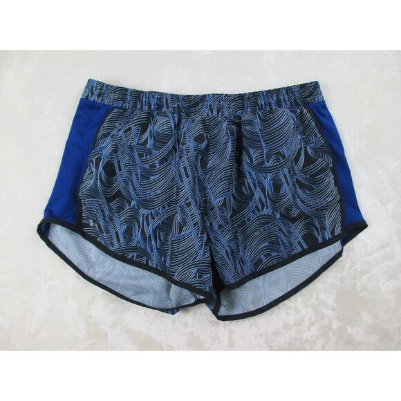 Under Armour Shorts Womens Extra Large Black Blue Running Activewear Gym Ladies* - Picture 1 of 9
